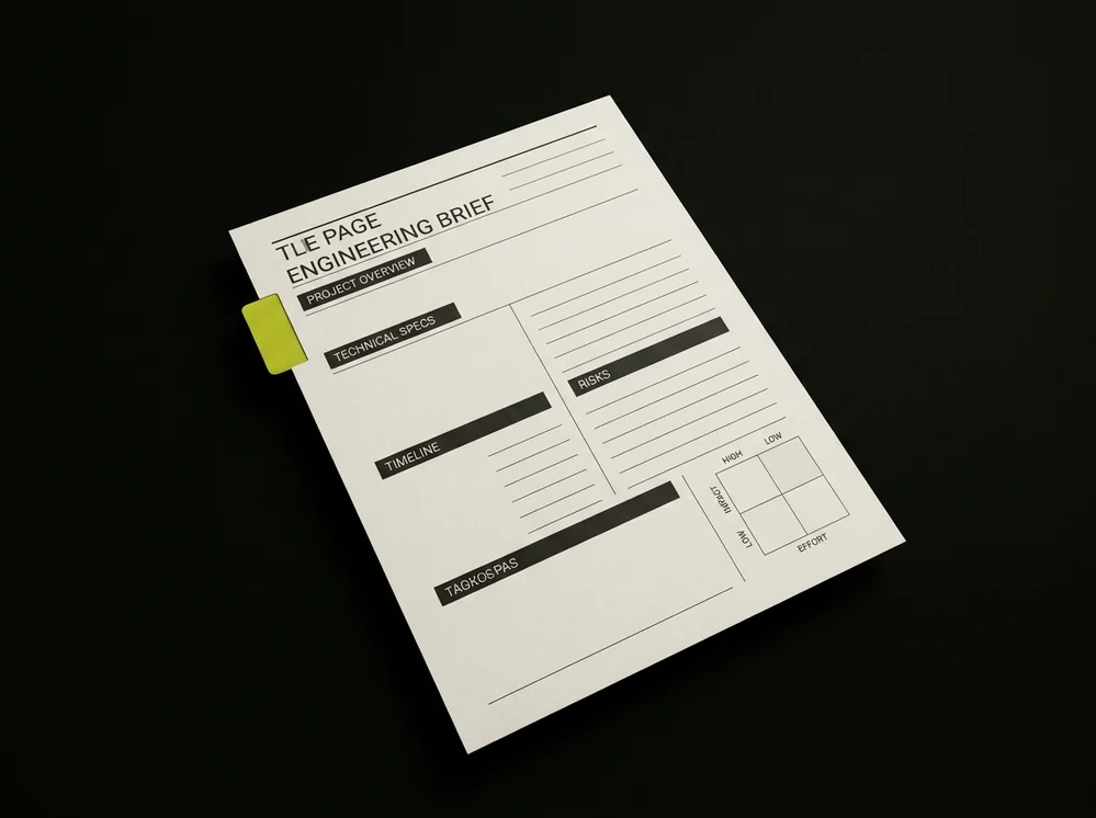 Engineering Brief Template